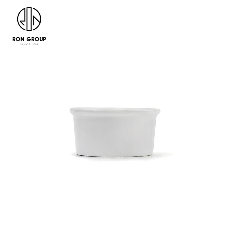 Hotel Catering Dinnerware Porcelain White Small Sushi Soy Sauce Bowl