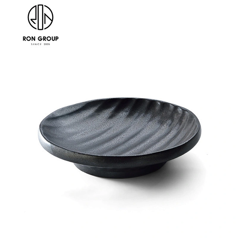 Wholesale Black Color Restaurant Ceramic Crokery Tableware