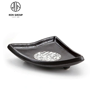 China wholesale Japanese style irregular ceramic  bowl with 4.25'' lotus-shaped