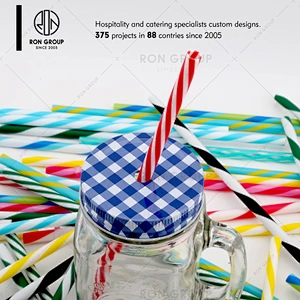 CE / EU pass restaurant disposable colorful plastic drinking straw