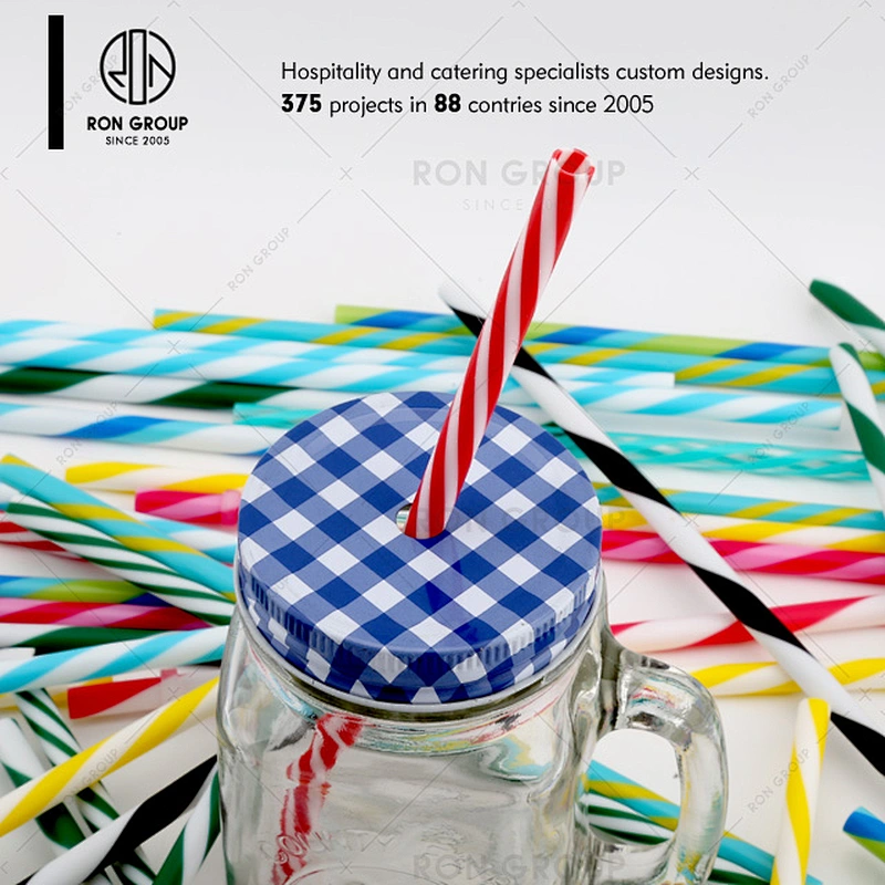 CE / EU pass restaurant disposable colorful plastic drinking straw