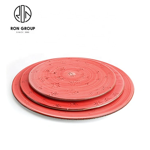Portable Extra Thin Round Dish Commercial Restaurant Dinnerware
