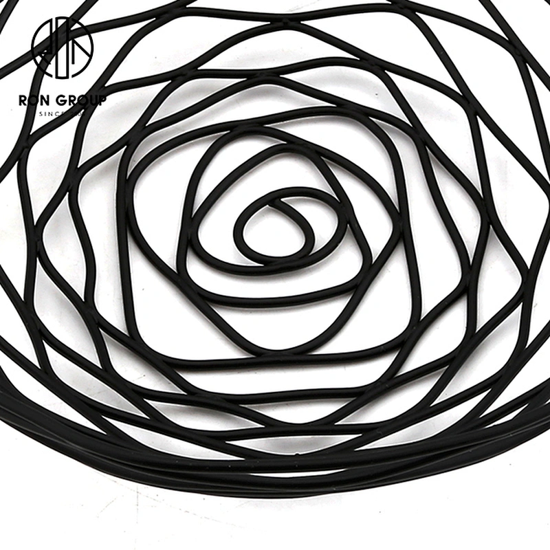 Accept Customization Metal Iron Wire Kitchen Accessories Black Large Size Bread Basket
