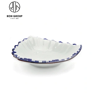 Wholesale Restaurant 12 Inch Oval Ceramic Dinner Plate