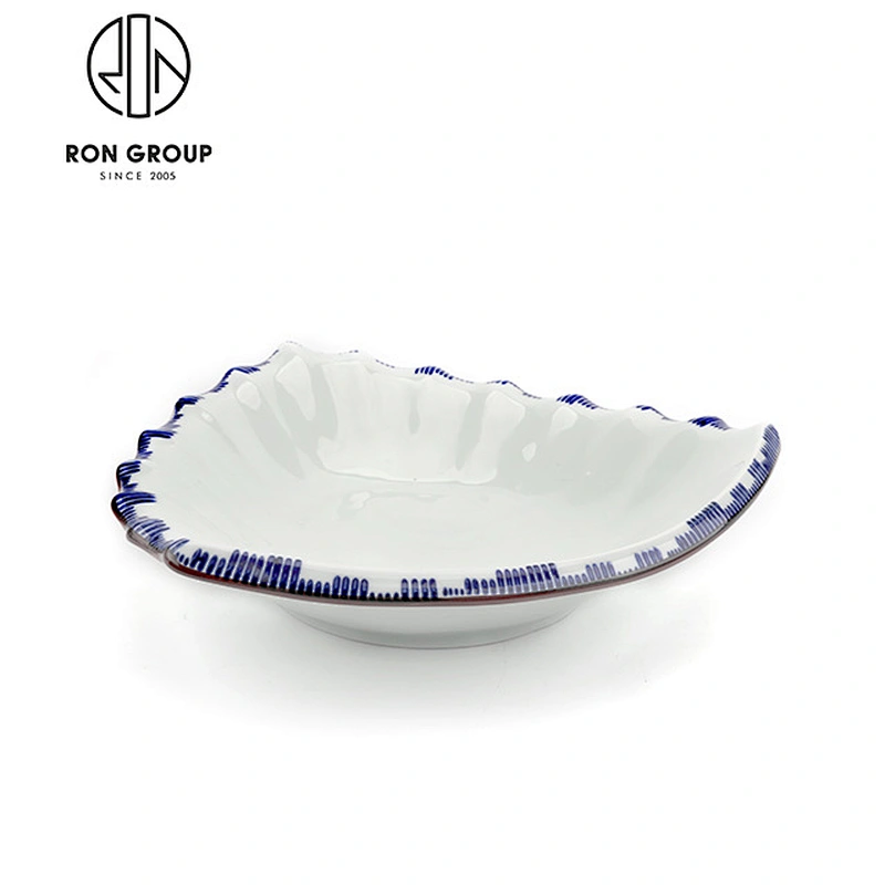 Wholesale Restaurant 12 Inch Oval Ceramic Dinner Plate