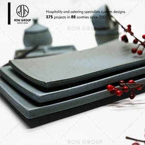 Goog quality ancient style ceramic plates for restaurants