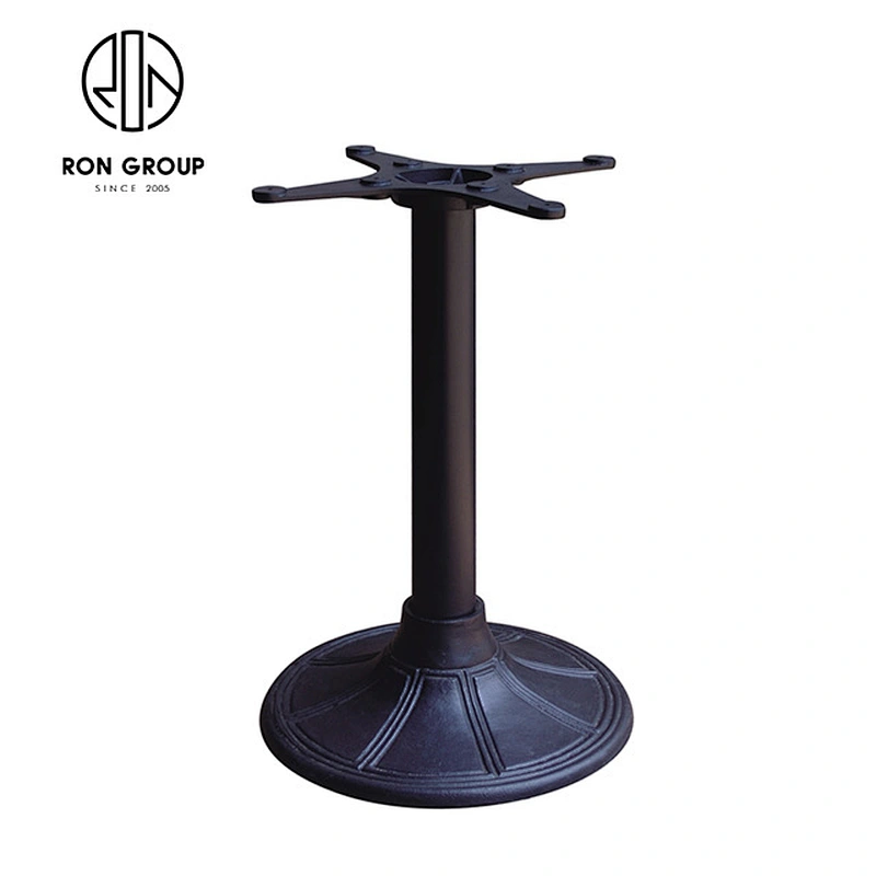 Wholesale Restaurant Black Cast Iron Dining Table Metal Leg