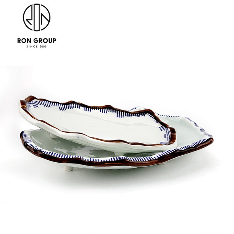 Wholesale Restaurant Ceramic Serving Dish Plate