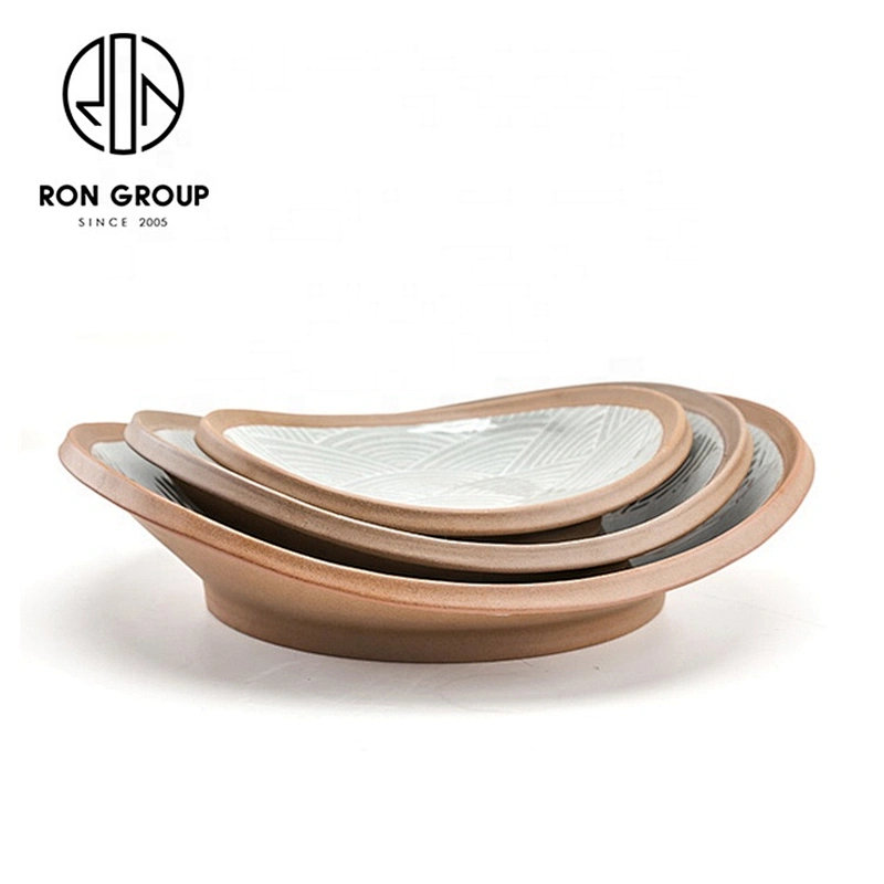 Stylish Quality Cutlery Set Generic Portable Concave Round Plate