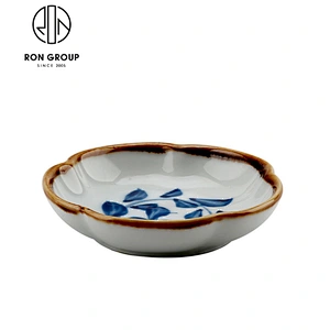 Chinese Restaurant Blue And White Color Porcelain Soup Serving Bowls