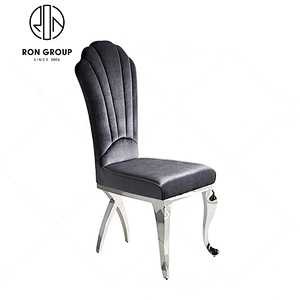 infinity silver stainless steel banquet chair