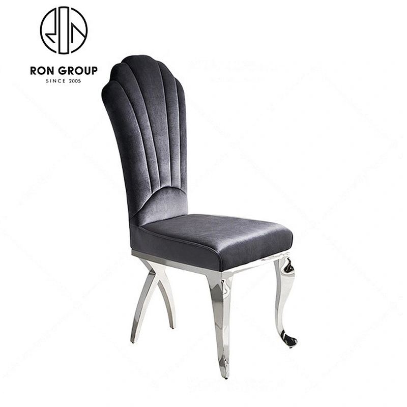 infinity silver stainless steel banquet chair