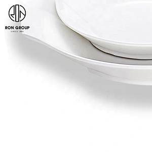 Wholesale Handmade 8 inch Ceramic Porcelain Dinner Soup Plate
