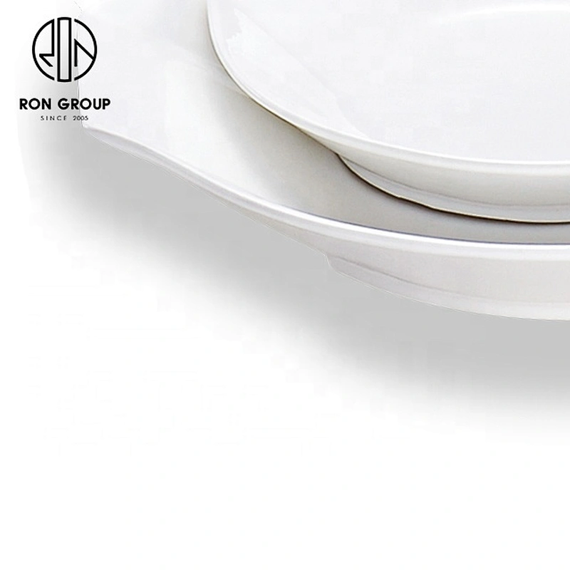 Wholesale Handmade 8 inch Ceramic Porcelain Dinner Soup Plate
