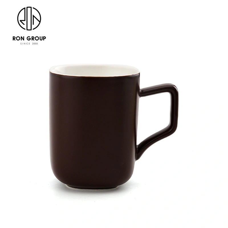 Hotel Restaurant Use Food Grade Ceramic Coffee Cup Travel With Handle