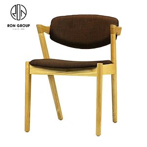 Low Back Antique Leisure Soft Seat Wooden Restaurant Dining Chairs