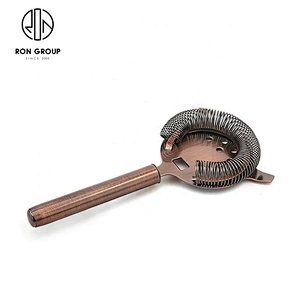 Gold Cocktail Shaker Ice Drink Filter Ice Mesh Strainer Bar Strainer