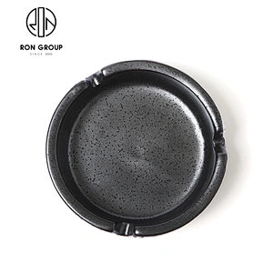 New Design 3.75 Inch Round Ceramic Ashtray For Office And Hotel