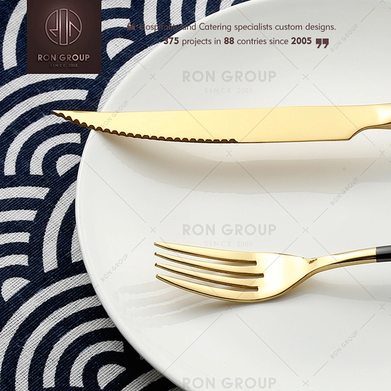 Stainless Steel Black Handle Dinner Knife Table Knife