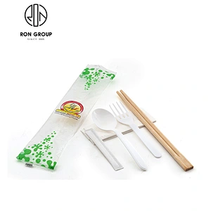 Wholesale Restaurant Custom Logo Disposable Plastic Cutlery Set