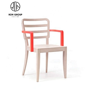 Wholesale Restaurant Handrail Dining Chair With Wooden