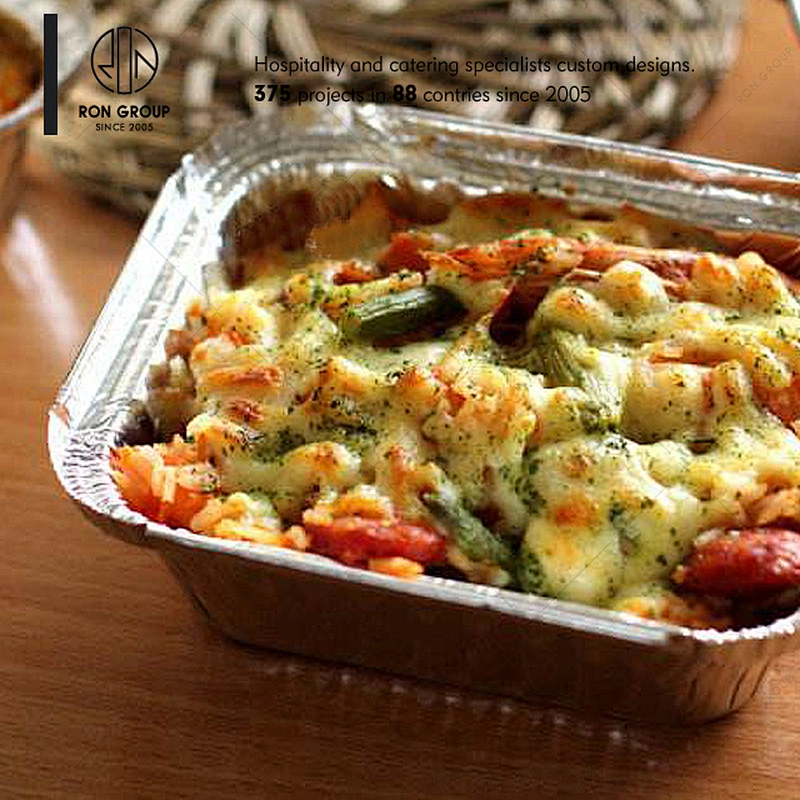 High Quality Disposable Microwave Pie Pans Aluminium Foil Container