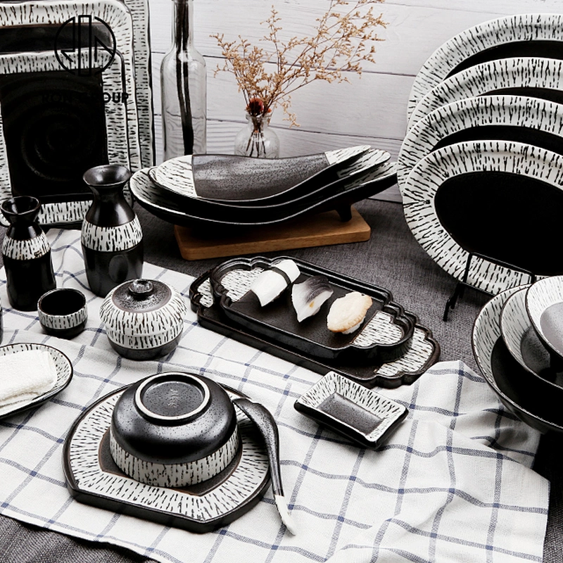 Catering Party Wedding Use Nordic Creative Ceramic Tableware 8.75'' Round Plate