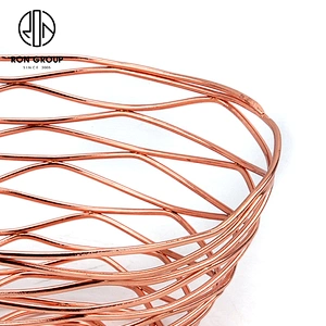 Hot Selling Restaurant Accessories Light Duty Rose Gold Small Size Bread Basket
