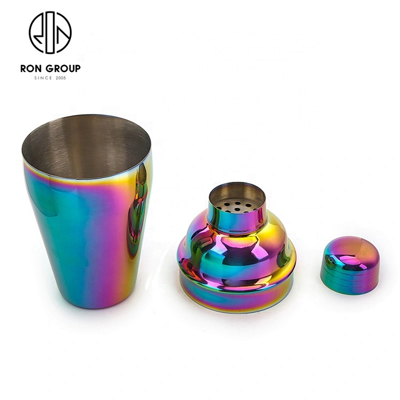 450ML Metal Home Bar Tools Set Stainless Steel Colors Cocktail Shaker Set