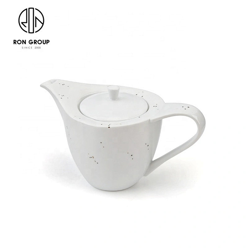 Factory Direct Heat Resistant Teapot White Porcelain Coffee Pot With Handle