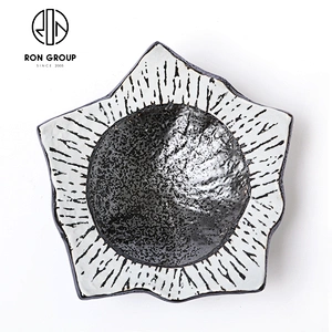 Unique Design Salad Fruit Soup Noodle Bowl Ceramics Irregular Bowl