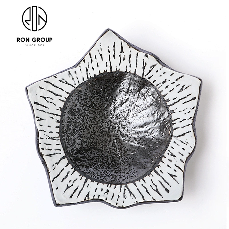 Unique Design Salad Fruit Soup Noodle Bowl Ceramics Irregular Bowl