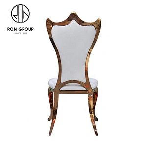 Modern Customized Beautiful Stainless Steel Dining Chair For Banquet