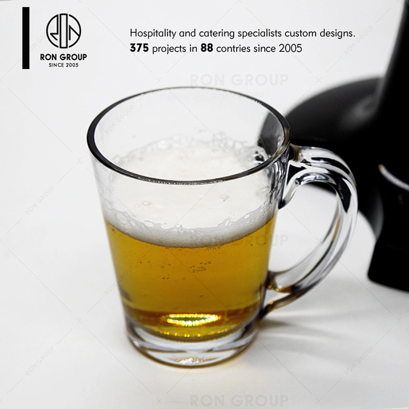 415ml food grade durable polycarbonate german beer mug with handle