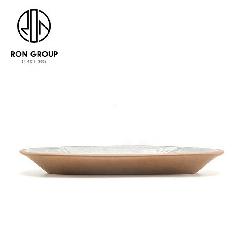 Wholesale High Quality Fish Pattern Restaurant Plates Ceramics