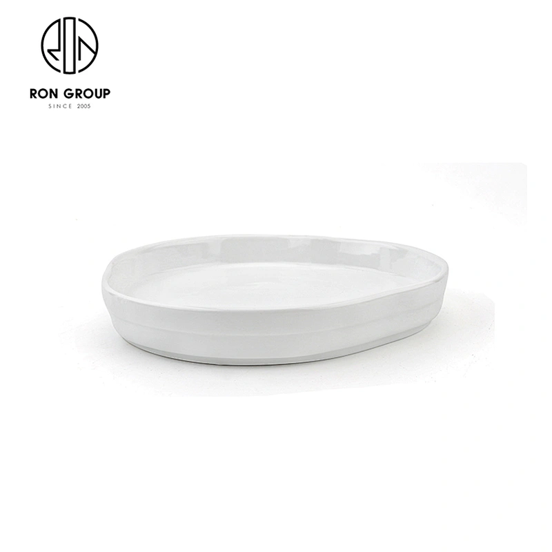 Irregular Porcelain Cutlery Western Steak Fruit Salad Dessert Plate