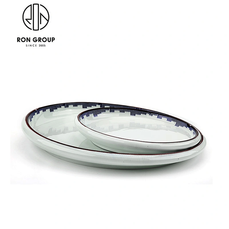 Wholesale Restaurant Porcelain Square Shape Flat Plate