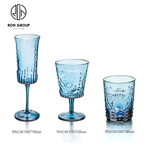 Best Selling Wedding Drinkware Crystal Grey/Blue/Pink Champagne Glass