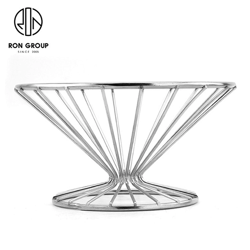Customized Flat Straight Line Metal Wire Iron Mini Fries Rack For Sale