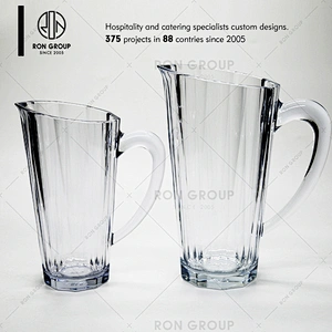 Restaurant supplier wholesale new design 1 Liter clear plastic beer pitcher