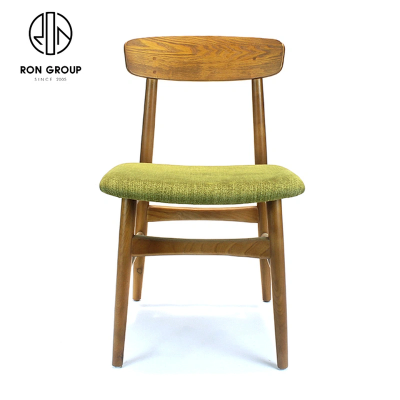 Customized Low Back Ash Solid Wood Horn Coffee Shop Chair For Hotel Restaurant