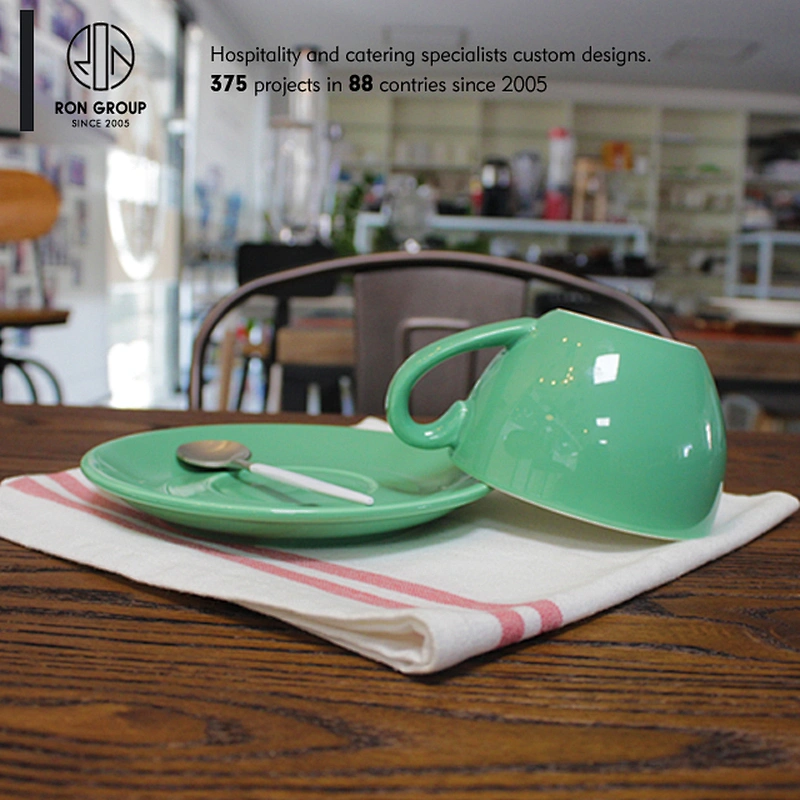 Foshan professional restaurant supplier coffee ceramic mug with handle