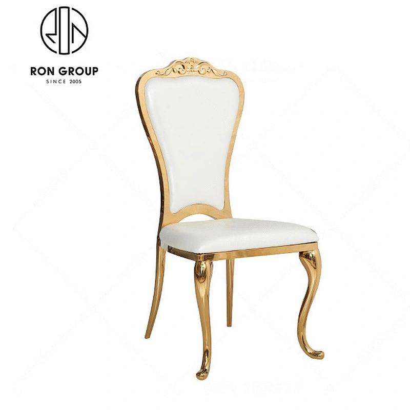 Wholesale Banquet Leather Stainless Steel Dining Chair
