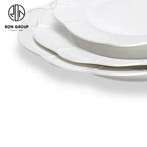 High Quality Unique Sun Flower Round Soup Plate For Restaurant