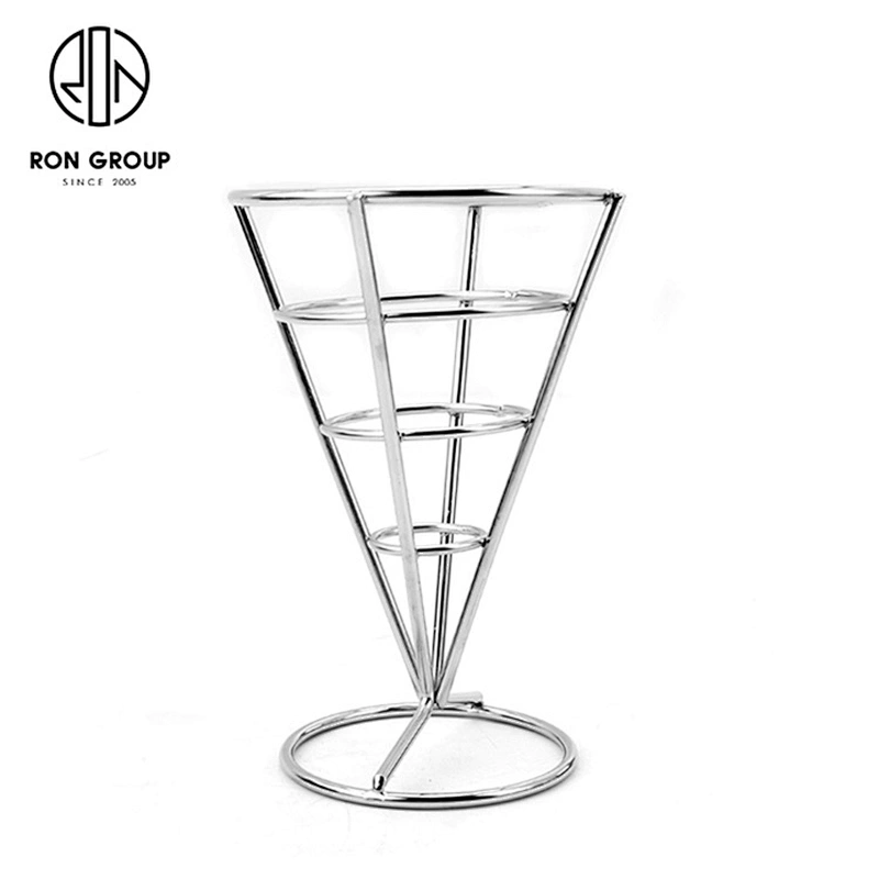 Hotel Restaurant Kitchen Small Size Stainless Steel Metal Wire French Fry Stand