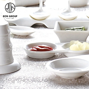 Factory Make Exquisite 9 Inch White Irregular Bowl  For Restaurants
