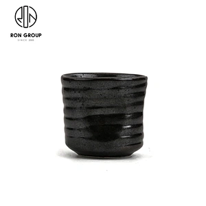 New Design Luxury Dinnerware Porcelain Coffee Sake Tea Black Ceramic Cup