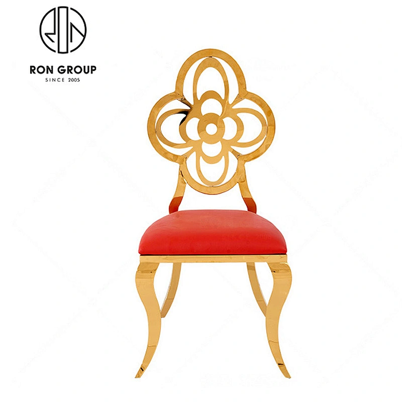 Top Quality Stainless Steel Metal Rose Gold Dining Chairs