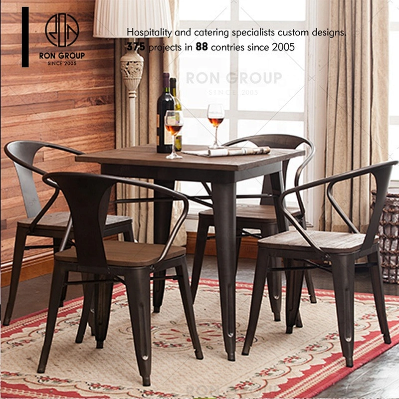 Wholesale Iron Modern Restaurant Comfortable Metal Dining Chair