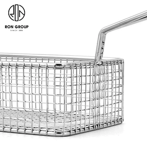 Custom Made Kitchen Accessories Metal Iron Wire Stainless Steel Linearrectangle Snack Basket